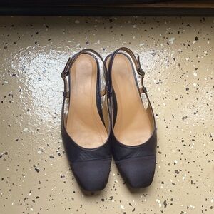 Black Vionic Ankle Strap Shoe